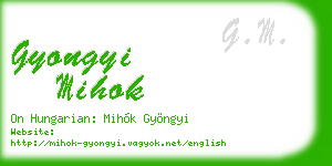 gyongyi mihok business card